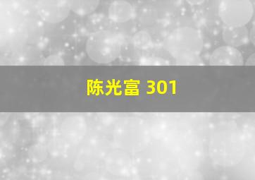 陈光富 301